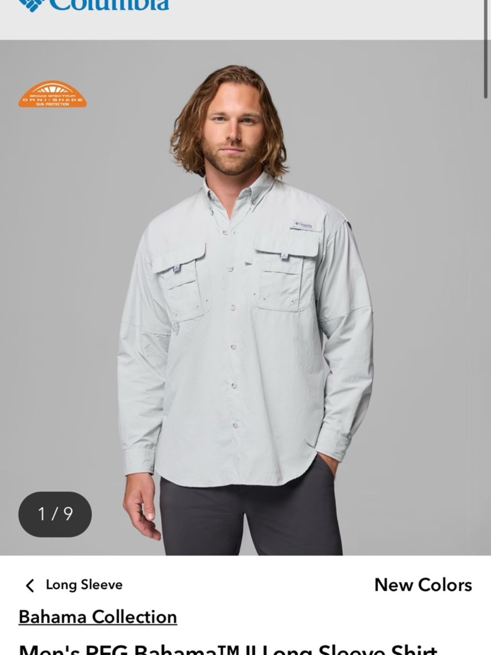 NWT Men's PFG Bahama™ II Long Sleeve Shirt YELLOW 3XT